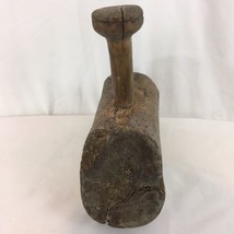 Antique Primitive Home Decor Solid Block Wood Mall Hammer - £54.73 GBP