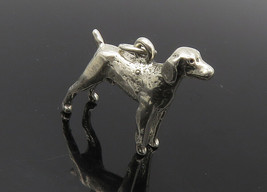 925 Sterling Silver - Vintage Petite Sculpted Standing Dog Pendant - PT7191 - £27.50 GBP