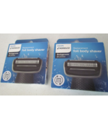 Set of 2 Philips Norelco Bodygroom Replacement Head Foil Body Shaver BG2... - $34.95