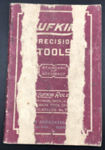 Vintage Lufkin Precision Tools Catalog #7 Saginaw, MI USA 5.25&quot; x 8&quot; -- 128 page - £7.63 GBP