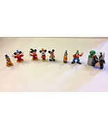 Vintage Disney Lot of 9 PVC Figures Mickey Minnie Goofy Pluto &amp; More - $19.99