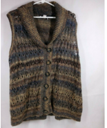 CJ Banks Women&#39;s Sleeveless Open Knit Cardigan Sweater Shawl Size 2X - $23.14 CAD