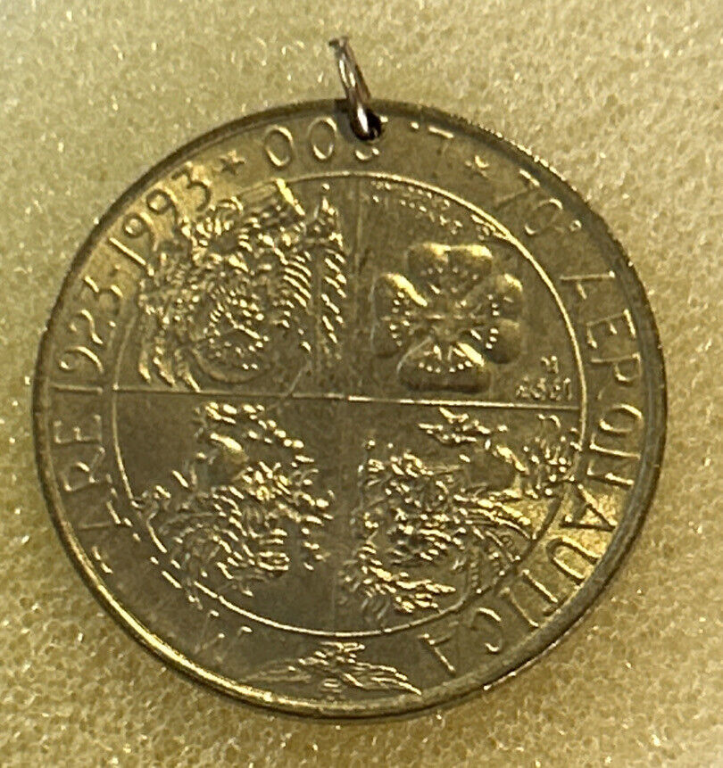 Primary image for Italy Military Aviation - 70th Anniversary 1923-1993 200 Lire Coin 1993 Pendant