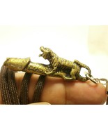 Magic Tiger ride lingham phallic penis thai blessed brass amulet pendant... - £23.11 GBP
