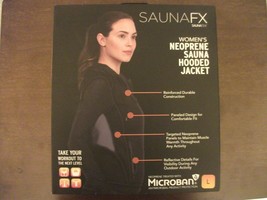 SaunaFx Women&#39;s Neoprene Sauna Hooded Jacket Large - £11.79 GBP