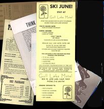1969/70 lot of SIX Brochures CALIFORNIA SKI RESORTS details scanned below - $13.95
