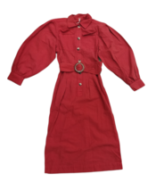 FREE PEOPLE Womens Dress Audrey Midi Stylish Chipotle Heat Red Size XS OB891820 - £66.27 GBP