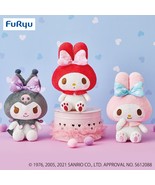 Japan Kuromi&amp;Melody Mimimusubi Ear Tie Bow Tie Plush (3pc set) - 18cm Bi... - €92,02 EUR
