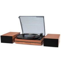 Record Player For Vinyl With External Speakers, Belt-Drive Turntable Wit... - £134.31 GBP