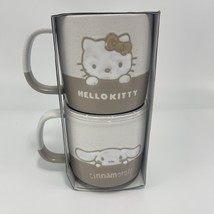 Sanrio Hello Kitty &amp; Cinnamoroll Ceramic Watching Mug Set Of 2 Limited E... - $33.12 CAD
