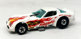 Hot Wheels Pontiac Fireball Firebird Funny Car 1977 White Blackwall Malaysia - £4.64 GBP