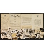1940s vintage WWII DOCUMENT PHOTO LOT concord nh ROBERT BUNKER - £175.96 GBP