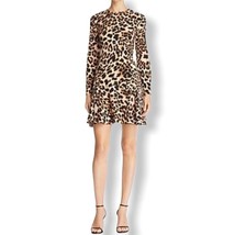 Aqua Flounce Hem Leopard Print Dress XS new - £44.12 GBP