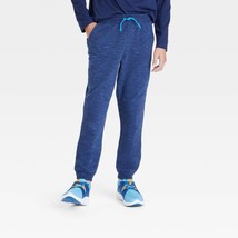 Boys&#39; Fleece Jogger Pants - All in Motion Heathered Dark Blue L - £14.20 GBP