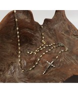 Vintage INRI Crucifix Catholic Jesus Christian Cross Pendant Rosary Neck... - £8.80 GBP