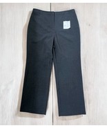 NWT Croft Barrow Women’s 16 Short Gray Heather Classic Fit Stretch slack... - $34.60