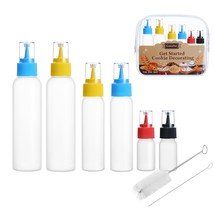 Cookie Icing Bottles, 6 Squeeze Applicator Bottles, 2 Each (1, 2 And 4 O... - £21.89 GBP