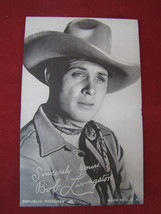 1940s Penny Arcade Card Bob Livingston Western Cowboy #22 - £15.56 GBP