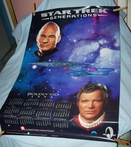 Star Trek-Generations-1995 Calendar Poster-23 by 35 inches-Jack in Box Ltd Ed - £14.55 GBP