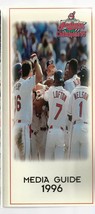Baseball: 1996 Cleveland Indians Baseball Mlb Media Guide Ex+++ - £6.84 GBP