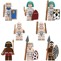 8pcs Ancient Egypt Pharaoh Guard The Egyptian Army Warriors Minifigures Set - £15.61 GBP