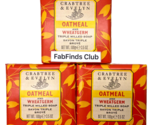 Crabtree &amp; Evelyn Oatmeal Bar Soap Triple Milled 10.5oz (3x3.5oz) 3pc Set - £14.22 GBP