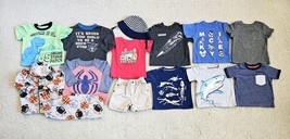 14PC Mixed Lot Summer/Fall Clothing Infant Baby Boys 12M T-shirts Shorts PJs Hat - £11.86 GBP