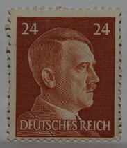 Vintage Stamps German Germany 24 Pfg Pfennig Hitler Deutsches Reich X1 B14 - £1.37 GBP