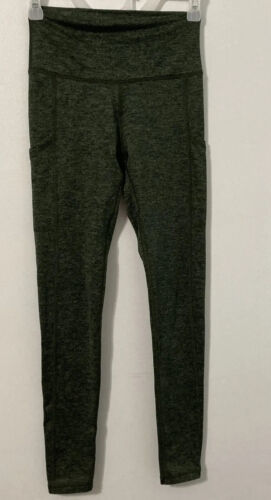 Primary image for Aerie Chill Play Move Size Small Gym/Walking Leggings ( Dark Green & Black) New