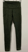 Aerie Chill Play Move Size Small Gym/Walking Leggings ( Dark Green &amp; Bla... - £11.10 GBP