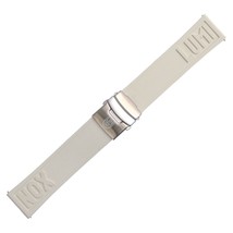 Genuine Luminox Watch Band Strap 24mm EPDM White Steel 3050/3080/3150/4200/8800 - £64.06 GBP