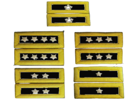 NEW US ARMY AUTHENTIC MALE 1/5 STARS GENERAL HARD SHOULDER STRAPS RANKS ... - $60.00+