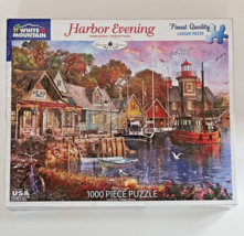 White Mountain Puzzle - &quot;Harbor Evening&quot; - 1000 Pieces 24&quot; x 30&quot;  - New - Sealed - £13.05 GBP