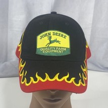 Vintage John Deer Logo &quot;Quality Farm Equipment&quot; Adjustable Hat with Red ... - £108.22 GBP