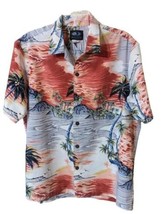 Deja Vu Kauai Hawaiian Surf Shirt VTG Large Tropical Aloha Button Down - £27.26 GBP