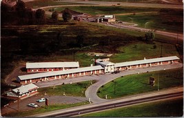 Pike Plaza Motel &amp; Riccardis Restaurant Ohio Postcard Vintage Cars - £8.04 GBP