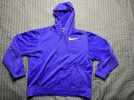 Nike Therma-Fit Pull Over Hoodie Adult Size Large Blue - £15.57 GBP