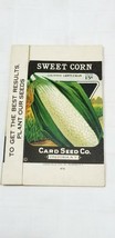 Vtg UNUSED SEED BOX Country Gentleman Sweet Corn GREAT LITHO ART Fredoni... - $3.15