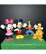 Disney Mickey Mouse &amp; Friends PVC Toy Figures Lot 4 Cake Toppers poseable - €9,88 EUR