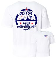 USS FOX CG-33  Performance T-Shirt.  US NAVY - $22.95+