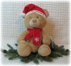 Holiday KellyBaby My First Teddy Bear Christmas New KellyToy Tan Rattle NWT - £11.94 GBP