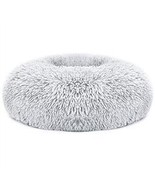 PetLuv Round Pet Dog Bed Soft Warm Fleece - Light Gray - $36.25