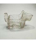 Vintage Clear Glass Scottie Dog Creamer Sugar Packet Candy Toothpick Holder - $9.85