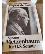Senator Metzenbaum for US Senate To Seek the Truth To Speak the Truth Ar... - £3.89 GBP