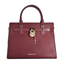 Women&#39;s Handbag Michael Kors Hamilton Red 34 x 26 x 15 cm (S0379742) - £226.08 GBP