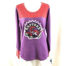 NBA Toronto Raptors Womens Thermal Top Throwback Retro Purple Red Size L - £6.26 GBP