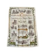 Vintage English Cathedral Tea Towel London South East Churches Made in Britain - $19.80
