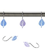 Central Park Decorative Shower Curtain Hooks,Ombre Leaves Designed Hooks... - $27.99