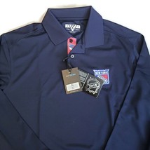 NHL New York Rangers Annex Icon Long Sleeve Polo Mens Size S Levelwear N... - £16.86 GBP