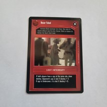 Star Wars SWCCG Nevar Yalnal Premiere Dark Side Black Border Decipher Rare - $1.19